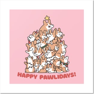 Happy pawlidays! Posters and Art